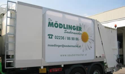 Außenwerbung Saubermacher Mödling