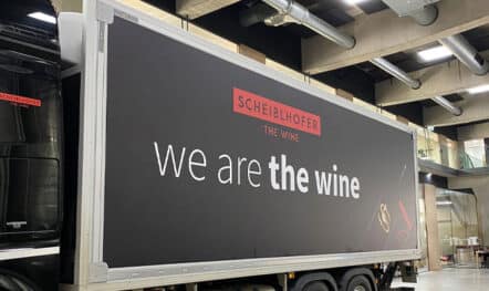 LKW Werbebanner für Scheiblhofer in Andau