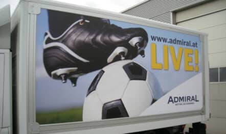 LKW Werbung Admiral Vösendorf