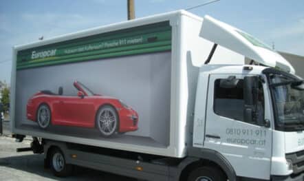 Out of Home Werbung bei Europcar in Wien