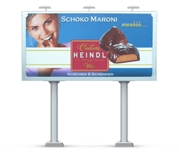 Plakatwand Werbewand 4media Stationäre Lösung