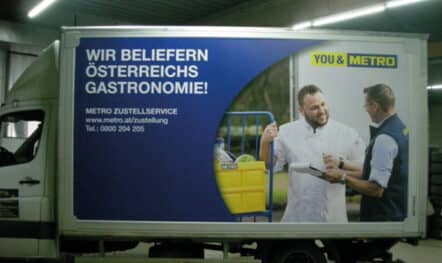 Werbebanner Metro Vösendorf