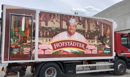 Werbeplane Hofstädter Wiener Neudorf