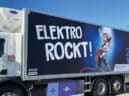 Truck advertising tarpaulin for the Renault E-Truck in Traiskirchen