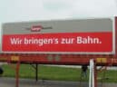 Advertising wall for RailCargo in Vienna