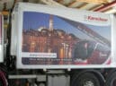 Werbung am eigenen LKW bei Kerschner