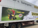 Truck advertising banner for Zgonc in Wiener Neustadt