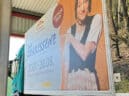 Truck banner for the municipality of Stockerau