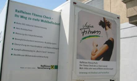 Werbetechnik für Raiffeisen