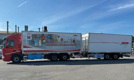 LKW Werbung Meyer Logistik