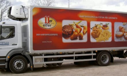 LKW Werbung für 11er