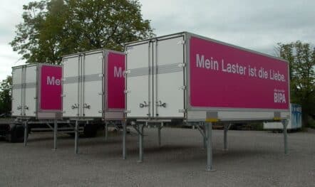 LKW Werbung für BIPA