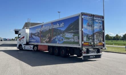 LKW Werbung für SALZBURGERLAND