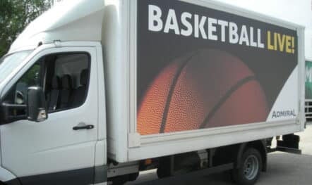LKW Werbung für Admiral