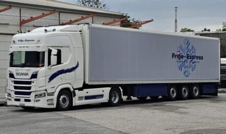 LKW Werbung für Frigo-Express