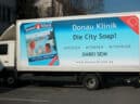 LKW Werbung für Donauklinik