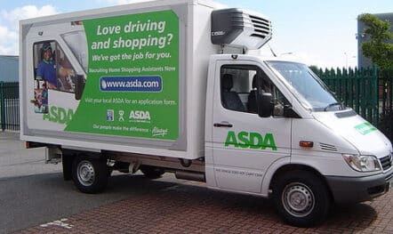 LKW Werbung für ASDA