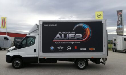 LKW Werbung für Auer