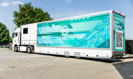 LKW Werbung für CFMOTO