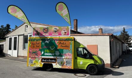 LKW Werbung für RAW Energy