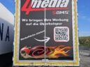 Heckflächen LKW Werbung für 4media