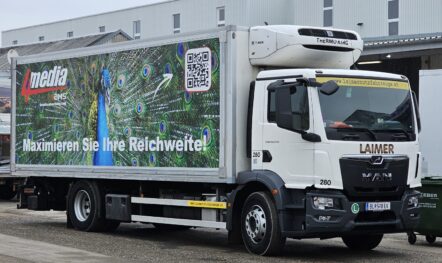LKW Werbung für 4media