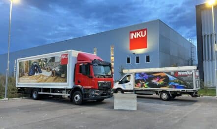 LKW Werbung für INKU