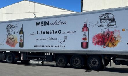 LKW Werbung für Wenzl
