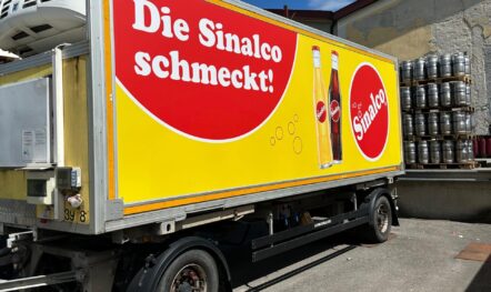 LKW Werbung für Brauerei Schnaitl