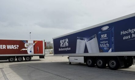 LKW Werbung für Theo Müller AG