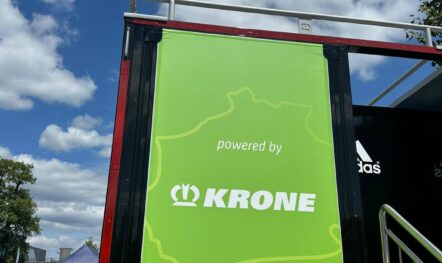 Slender LKW Werbung für KRONE
